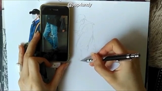 اموزش کشیدن نقاشی پارک چانیول - اکسو --EXO CHANYEOL Drawing Tutorial