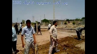 پی کنی قسمتی از زمین حسینیه جهت اجرای فونداسیون