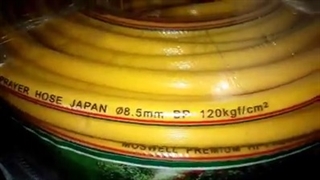 نمایی از شیلنگ سمپاش کشاورزی