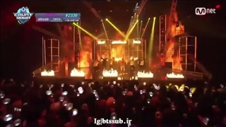 کنسرت بی تی اس اجرای لایو آهنگ Fire با ترجمه چسبیده فارسی