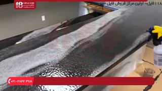 اجرای کفپوش اپوکسی _ ترکیب اپوکسی خاکستری و نقره ای