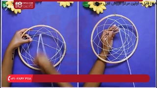 آویز دریم کچر - قلاب دوزی بدون پر