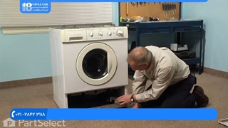 آموزش تعمیر ماشین لباسشویی _ روش جدا کردن پولی بزرگ از شفت آبکش