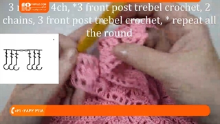 آموزش بافت لباس بچگانه _ طریقه بافت سارافون آستین حلقه ای