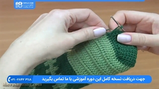 آموزش بافت دستکش و جوراب _ بافت جوراب رو فرشی روکش دندان
