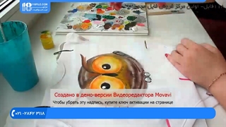 آموزش کشیدن طرح جغد بر روی تیشرت