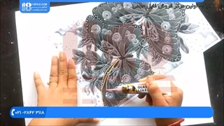 آموزش نقاشی روی شیشه | په ښیښه کې رنګول - نقاشی پروانه روی طلق