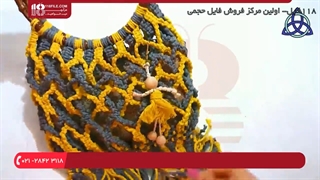 آموزش بافت کیف مکرومه | مکرومه بافی کیف زنانه