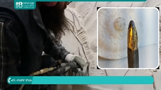 آموزش سنگ تراشی - لیتوګرافی | حجاری دست مجسمه سنگی