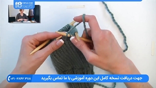 نحوه بافت دستکش بچگانه با چهار میل