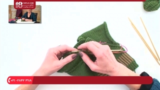 اموزش بافت لباس بچگانه ( بافت پلیور با دو میل )
