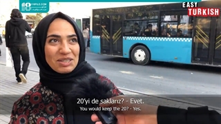 آموزش مکالمات زبان ترکی - قدرت خرید مردم با 50 لیر