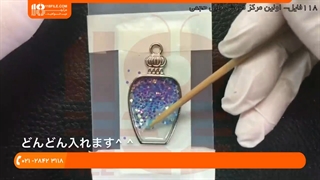 ساخت زیورآلات رزینی - گوشواره رزینی طرح درخت