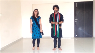 اجرای رقص هندی توسط استاد رقص