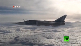 سوختگیری جنگنده‌های سوخو24  در آسمان