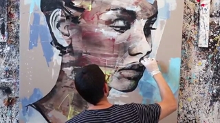 پرتره- آکرولیک- سبک مدرن