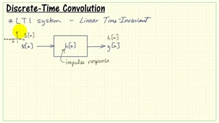Discrete time convolution sum and example