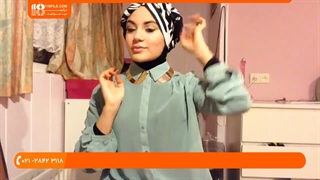 آموزش بستن شال حریربه شکل عمامه