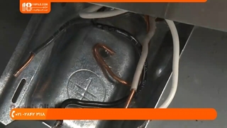 تعویض پایه شکسته نگهدارنده تیغه های پخش کننده آّب ماشین ظرفشویی