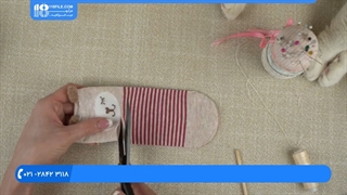 عروسک جورابی _ دوخت عروسک دختر