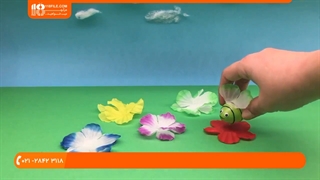 آموزش زبان فارسی به کودکان - آموزش رنگ ها به کودکان به وسیله زنبور ها و گلهای رنگی