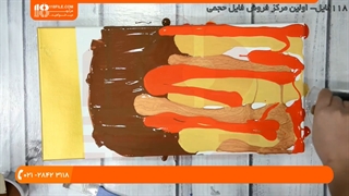 روش اختلاط رنگ‌ها و ایجاد طرح در رزین