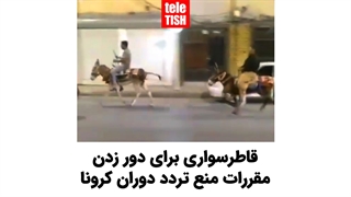 قاطرسواری برای دور زدن مقررات منع تردد دوران کرونا