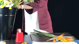 آموزش گل آرایی دسته گل یک طرفه