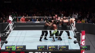 گیم پلی بازی  2k20 ( بتل رویال 8 نفره ) _ رومن رینز VS درو مکینتایر VS سین کارا  VS بران استرومن VS ست رولینز VS  ای جی استایلز