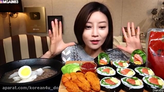 اسمرفود/خوردن سوشی/نودل