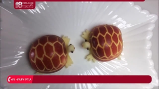 آموزش سفره آرایی - میوه آرایی با سیب