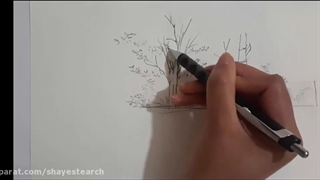 ترسیم فیگور درخت با ماژیک