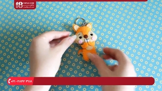 آموزش نمد دوزی _ دوخت جاکلیدی نمدی طرح سنجاب