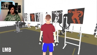 بازی GYM SIMULATOR با poorya negan gamer:::طنز
