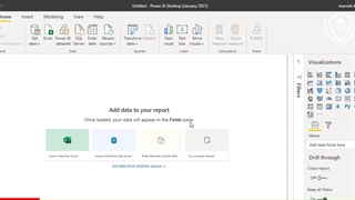 ورود مستقیم داده در power bi