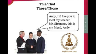 آموزش زبان انگلیسی: گرامر مقدماتی This/That