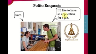 آموزش زبان انگلیسی: آموزش گرامر مقدماتی Polite Request