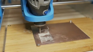 Milling PCBs with DIY Dremel CNCدستگاه cnc کوچک رومیزی جهت حکاکی و برش