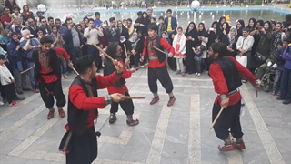 رقص چوب گروه باوند به همراه نایب‌علی‌صحراروشن