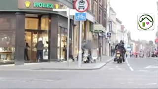 بانویی سالمندی که با کیف دستی سارقان را فراری داد