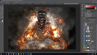 آموزش Metallic Fire Explosion PS Action