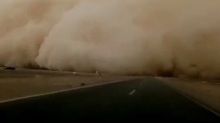 تایم لپس دیدنی از وقوع طوفان شن