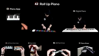 50 PIANOS in 1 SONG (Special 500.000) بهترین های موسیقی