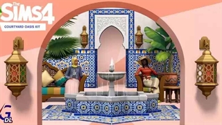 بازی The Sims 4 Courtyard Oasis Kit - دانلود در ویجی دی ال