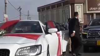 احترام داماد عراقی به یادبود حاج قاسم و ابو مهدی