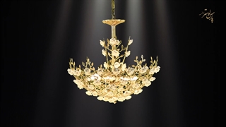 لوستر برگی با سرامیک گل رز قیمت فوق العاده از حود کارخانه