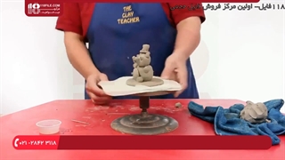 آموزش مجسمه سازی به کودکان - ساختن مجسمه با توپ رسی