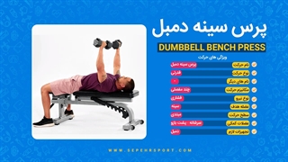 پرس سینه دمبل
