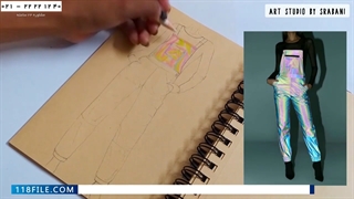 آموزش طراحی لباس - آموزش سرهمی هولوگرامی