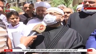 حلب | توافد عدد کبیر من  رجال الدین والداعیات للإدلاء  بأصواتهم لانتخاب رئیس الجمهوریة